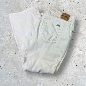 Levi Strauss Signature Boot Cut Jeans Misses 16 Medium White Stretch Denim Women